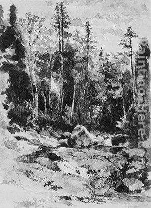 John William Hill Peabody at the Glen, New Hampshire